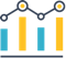 Data and analytics graph icon